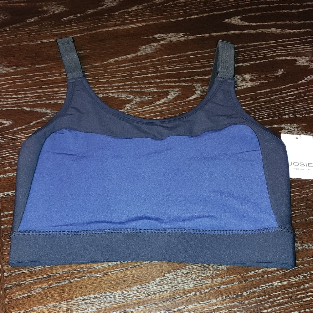 Solstice Blue and Navy Sports Bra